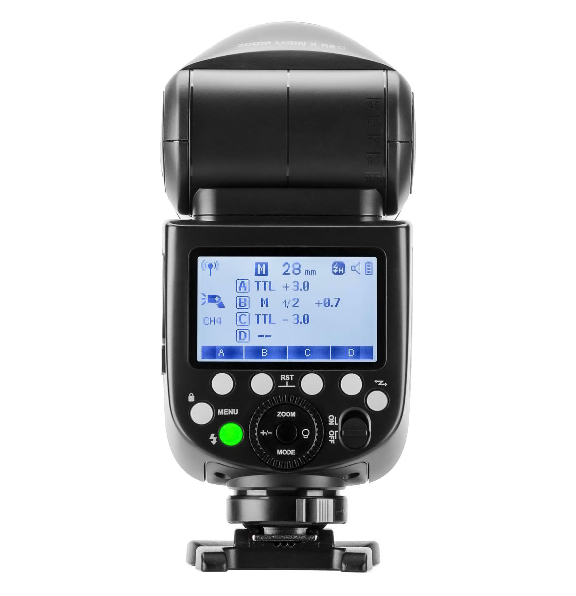 The Godox V1 Pro is 2 flashes in one